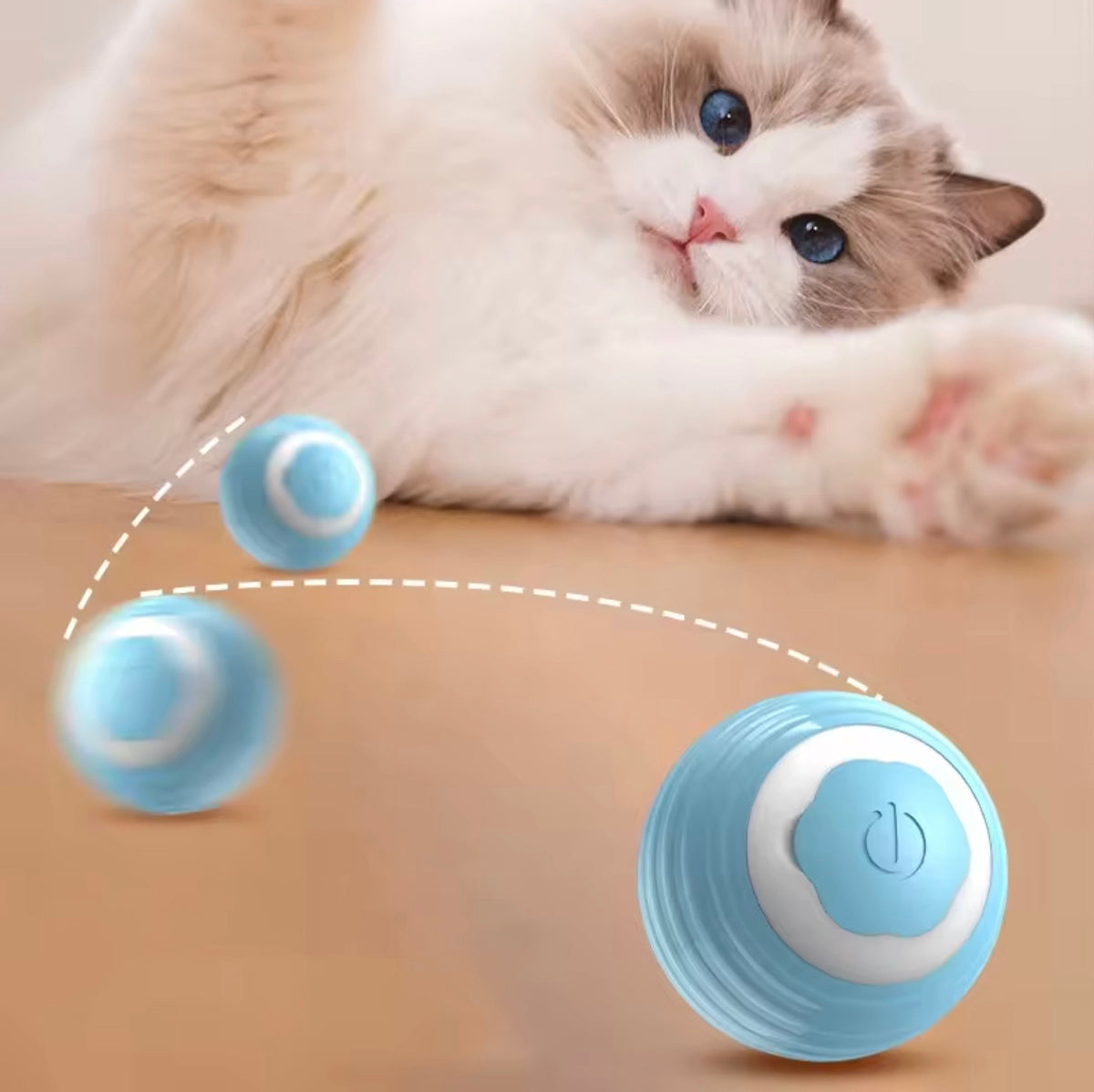 😍 CatRocket Ball (Automaticky pohybující se valivý míček pro domácí kočky)